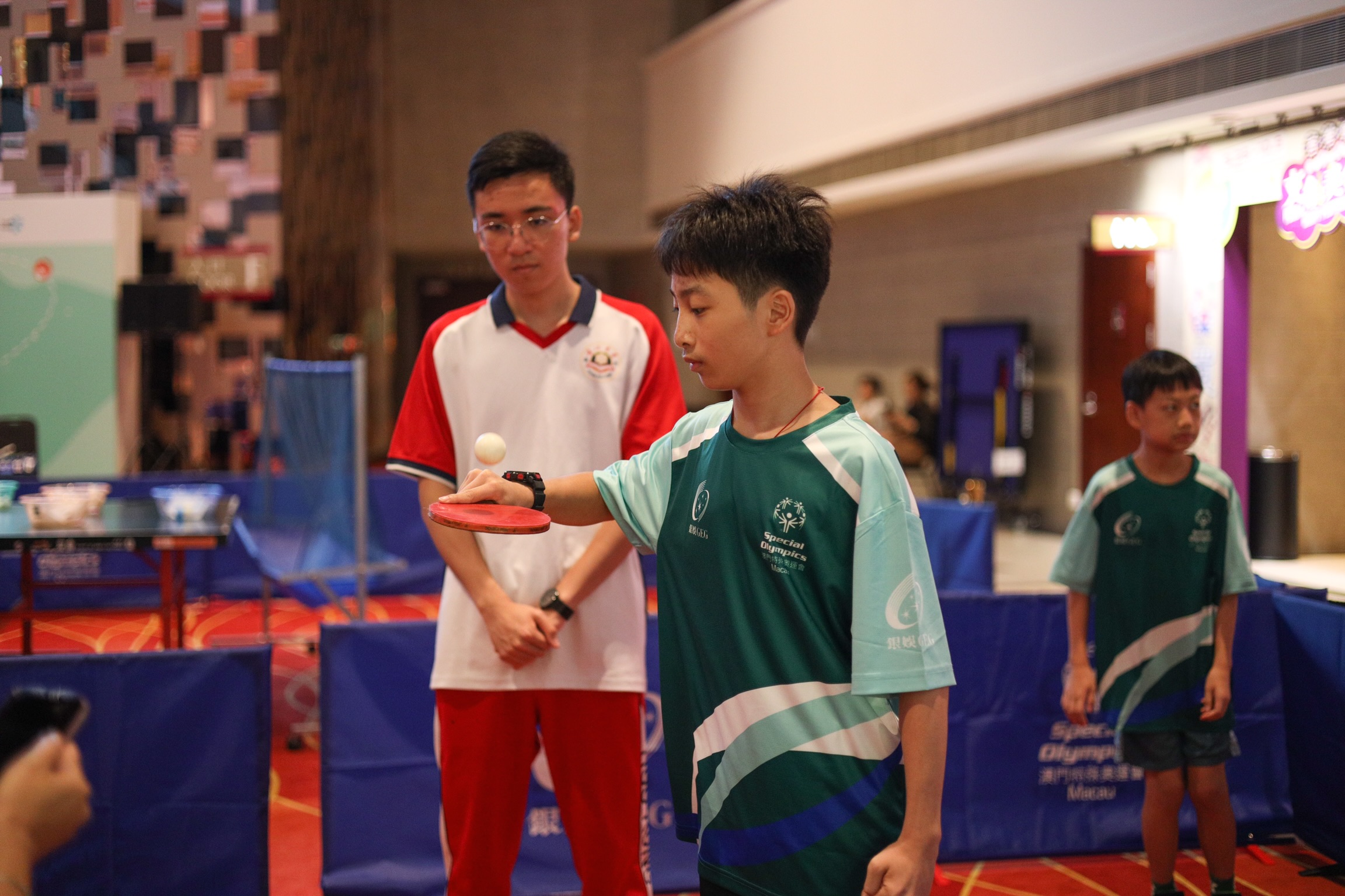 A sport event that promotes social harmony and inclusion, “GEG Macau Special Olympics Inclusive Table Tennis Fun Day” has become successful occasions to spread table tennis joy and energy.