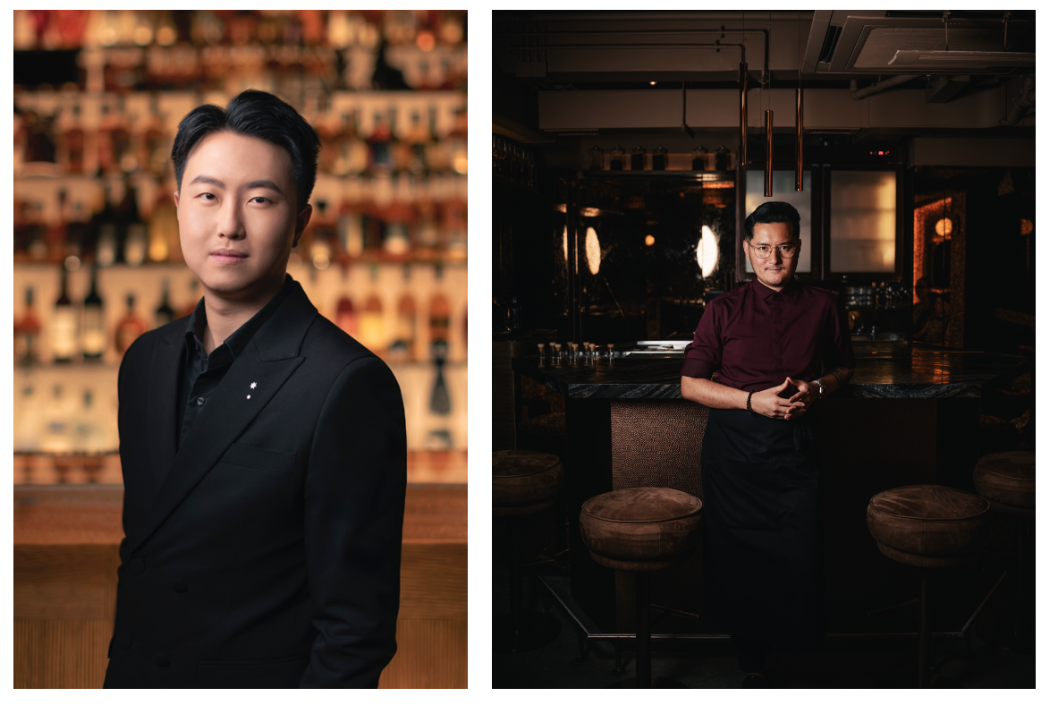 (From left) Mixologists Billy Choi and Ajit Gurung will be helming the cocktail counter of Galaxy Macau Presents Tatler Off Menu.