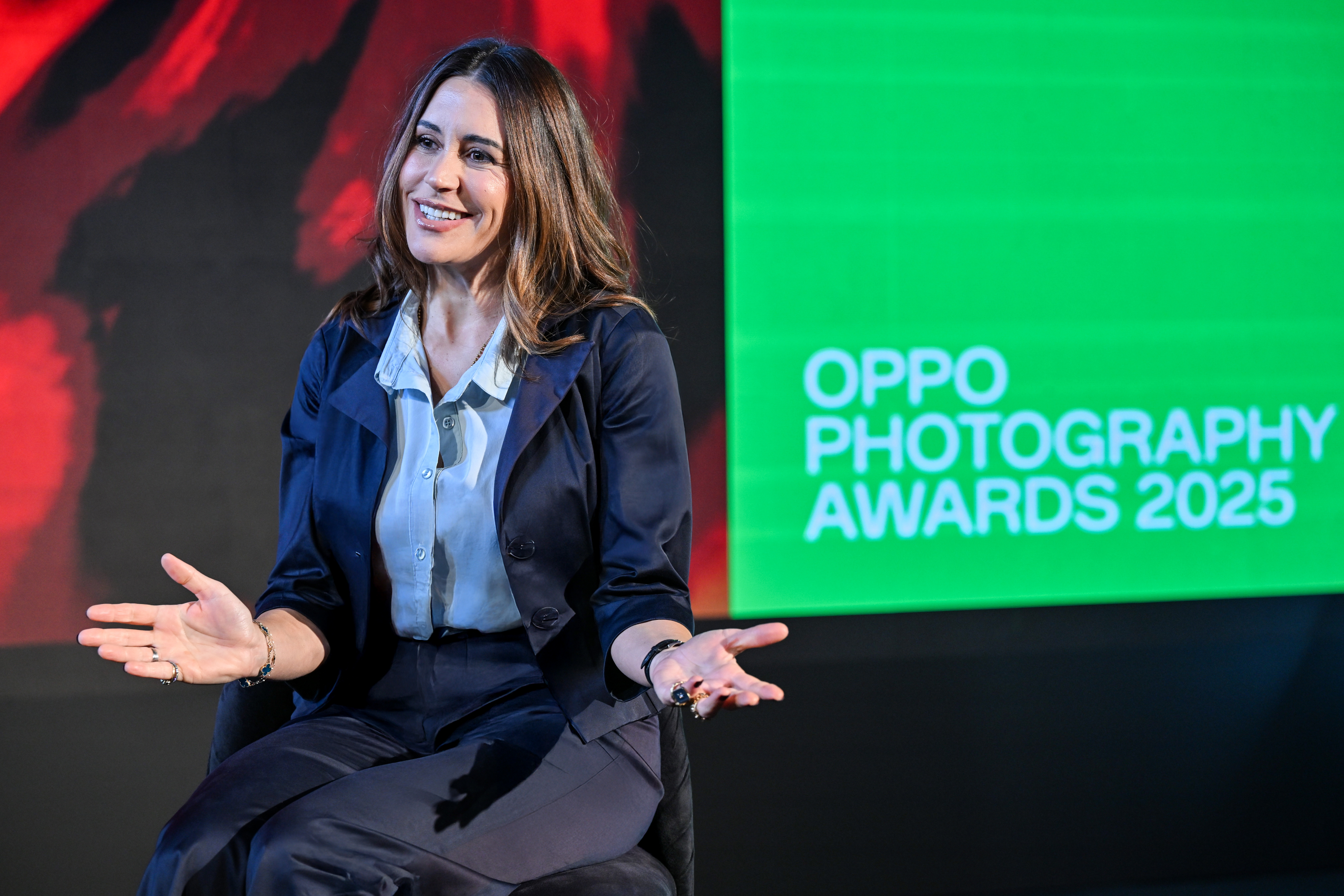 Virginie Heloin shares insights during the panel discussion.