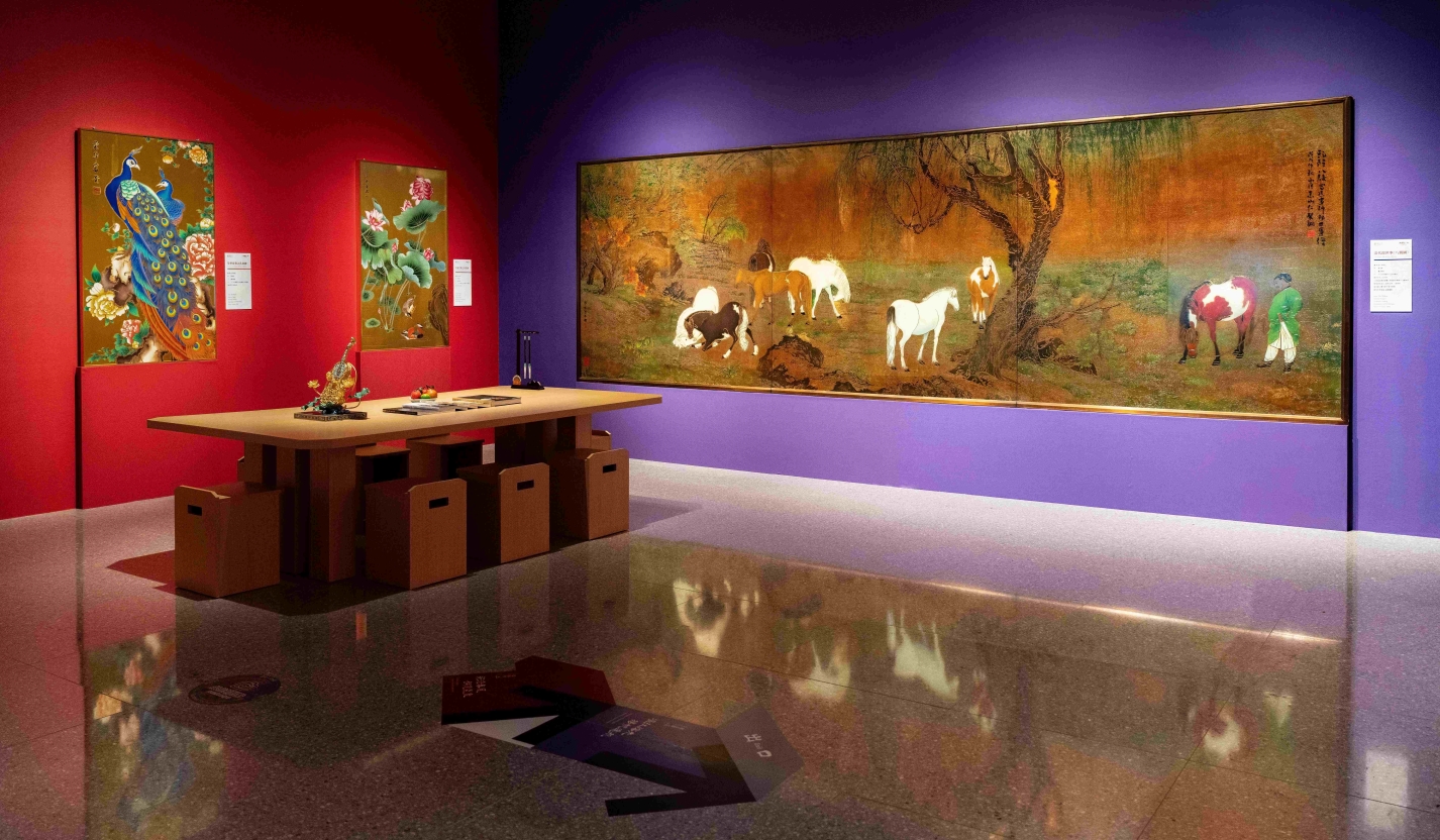 With masterful hands, Master Zhu brings to life the boundless creativity of his vast imagination, transforming copper into captivating murals, including the pictured 6-metre-long “The Eight Heavenly Horses”.