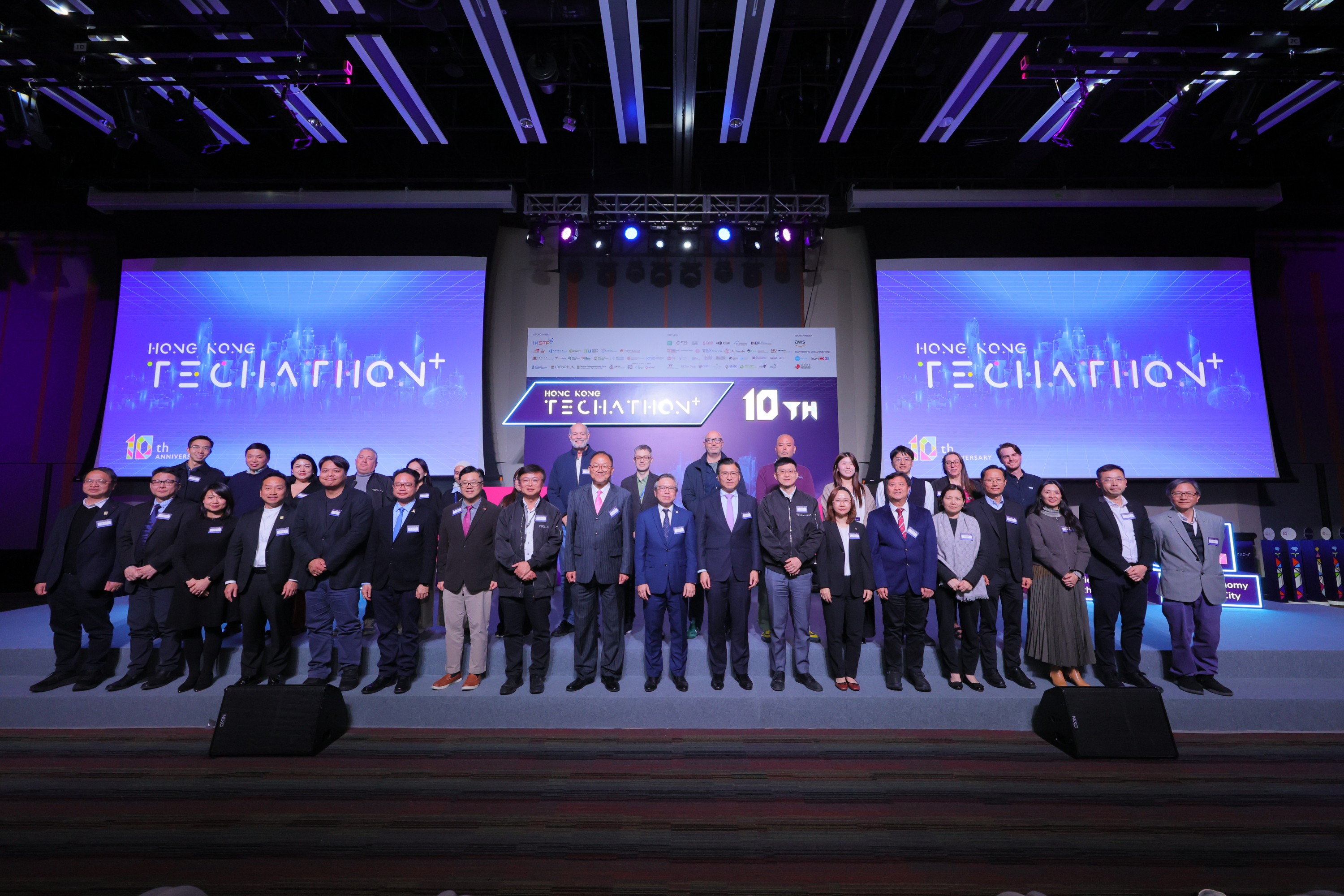 The 10th anniversary finale of Hong Kong Techathon+, co-organised by HKSTP and 15 local tertiary institutions, took place at Hong Kong Science Park, bringing together representatives from local and overseas institutions, industry partners, and innovation teams to mark this milestone.