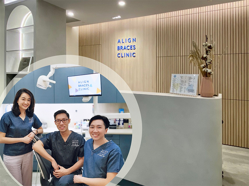 Orthodontists from Align Braces Clinic at the reception area