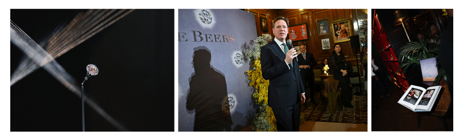 De Beers Group CEO Al Cook delivered a speech at the event, joining Sotheby