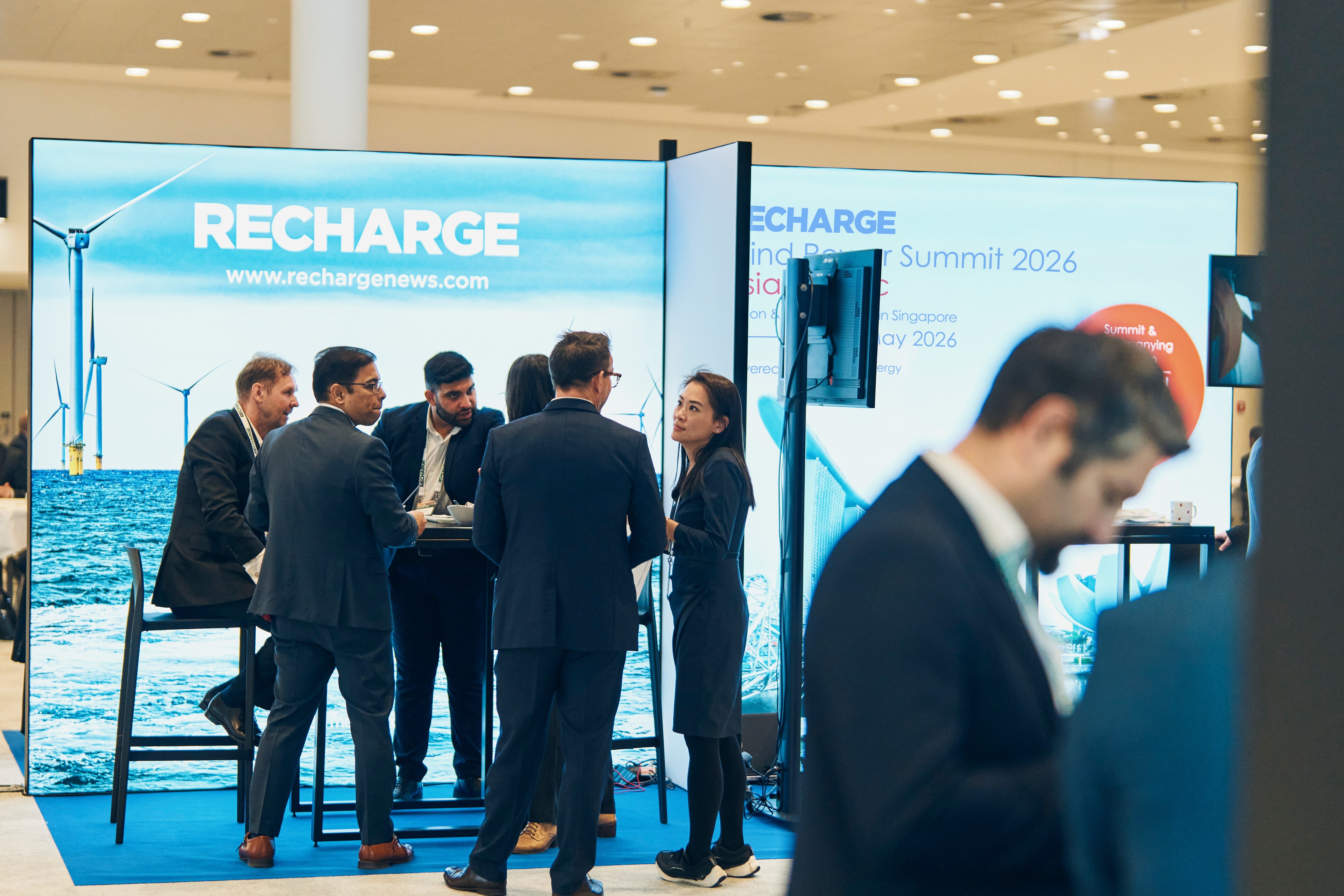 WindEnergy Hamburg to show its colours in Singapore: RECHARGE Wind Power Summit Asia-Pacific presents a captivating conference and expo. Credit: Hamburg Messe und Congress/ Alexander Woeckener