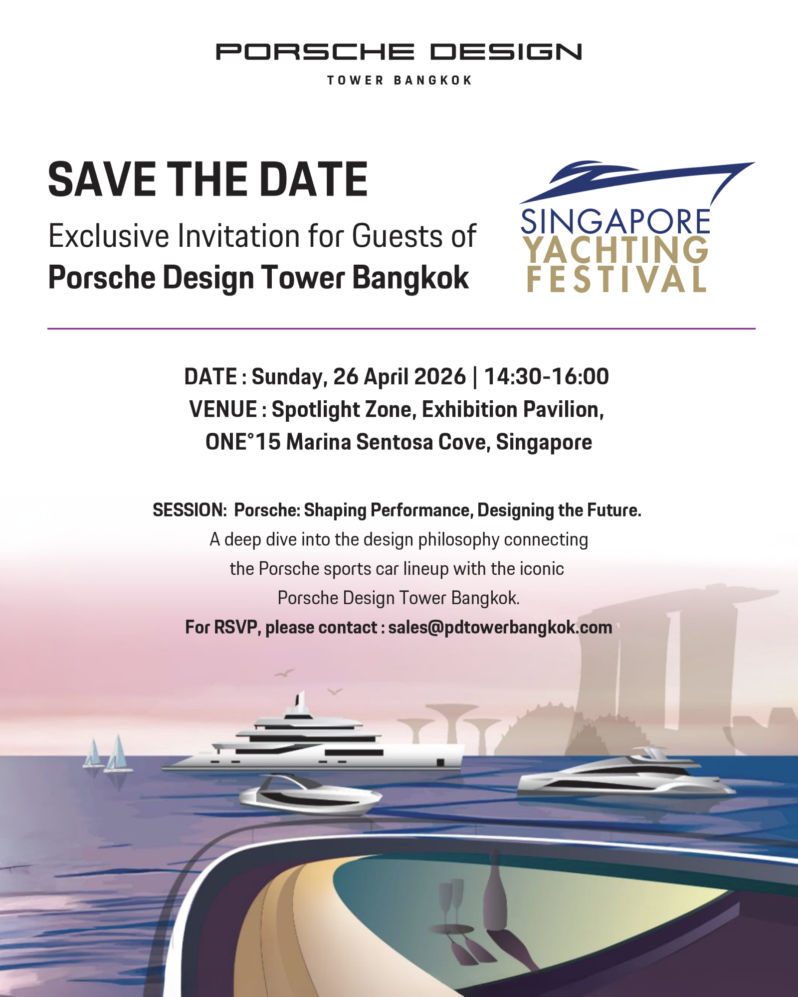 PDTB Invitation - Singapore Yacht Festival