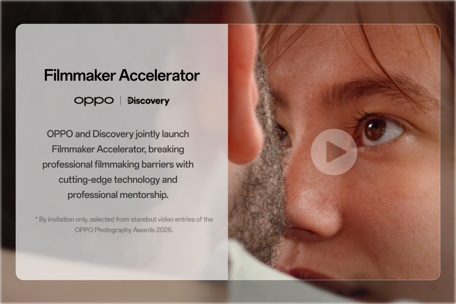 OPPO and Discovery Channel launch the Filmmaker Accelerator Program.