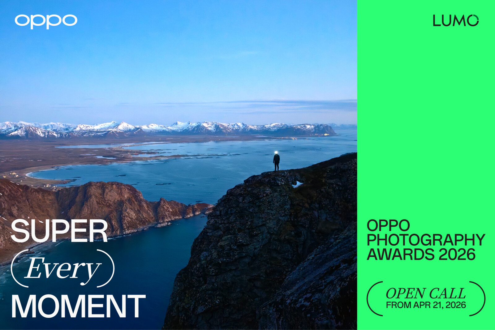OPPO Photography Awards 2026 Key Visual, featuring original photography by Hasselblad Master Tina Signesdottir Hult, shot on OPPO Find X9 Ultra.
